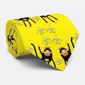 Schattigee kleine aap en bananen stropdas (Opgerold)