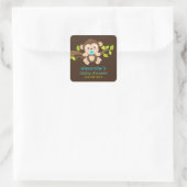Schattigee kleine aap jongen Baby shower Sticker (Tas)