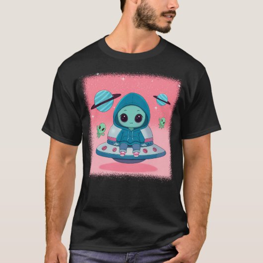 Schattigee kleine alien t-shirt (Voorkant)