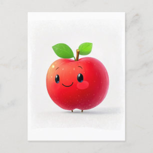 Schattigee kleine appel briefkaart