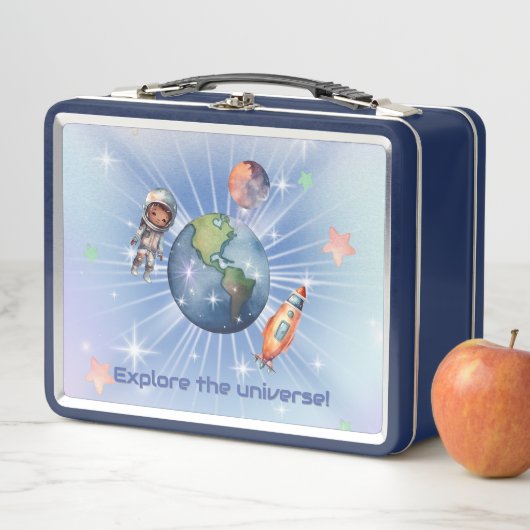 Schattigee kleine astronaut onderzoekt de ruimte (In situ)