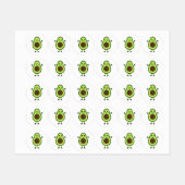 Schattigee kleine avocado labels (Vel)