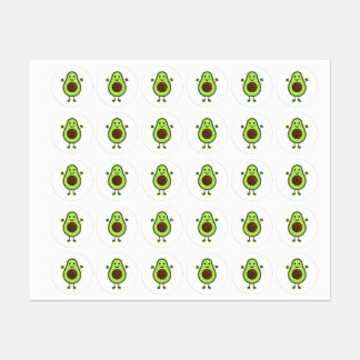 Schattigee kleine avocado labels