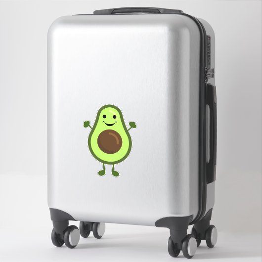 Schattigee kleine avocado sticker (Koffer)