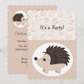 Schattigee Kleine Baby Egel Dier Verjaardag Kinder Kaart (Voorkant / Achterkant)