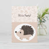 Schattigee Kleine Baby Egel Dier Verjaardag Kinder Kaart (Staand voorkant)