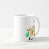 Schattigee kleine Baby Llama gepersonaliseerd Koffiemok (Voorkant rechts)