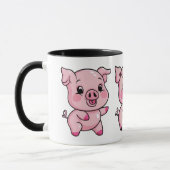 Schattigee kleine baby varken mok (Links)