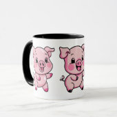 Schattigee kleine baby varken mok (Voorkant links)