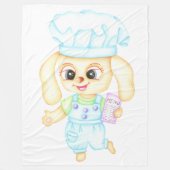 Schattigee kleine bakker fleece deken (Voorkant)