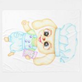 Schattigee kleine bakker fleece deken (Voorkant (Horizontaal))