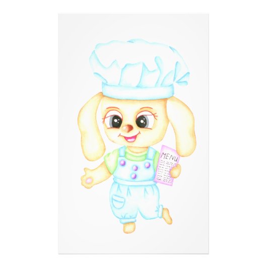 Schattigee kleine bakker foto afdruk (Voorkant)