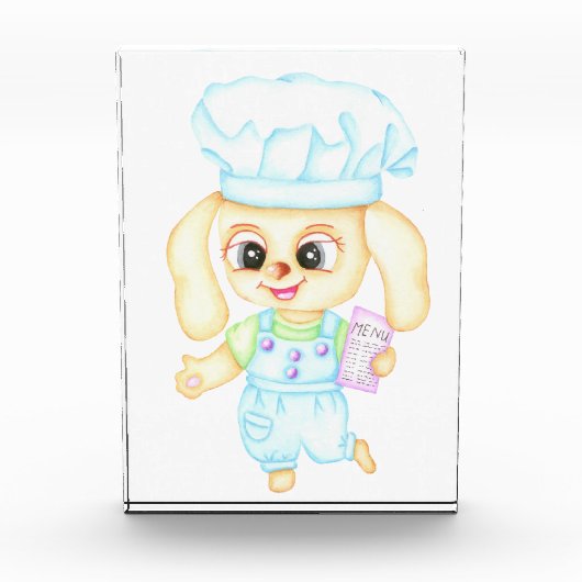 Schattigee kleine bakker fotoblokken (Voorkant)