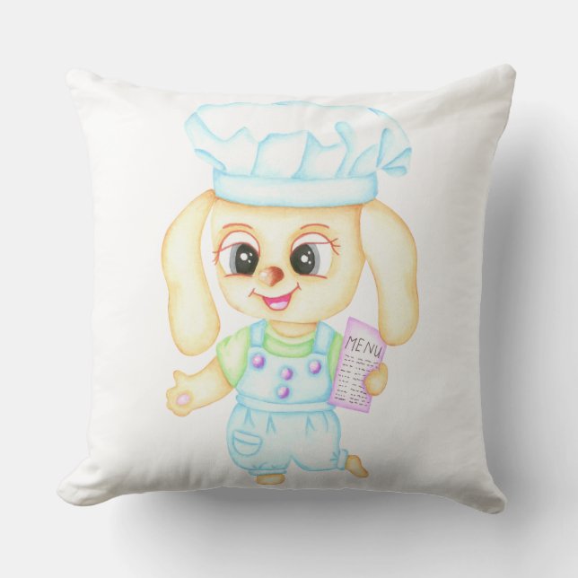 Schattigee kleine bakker kussen (Voorkant)