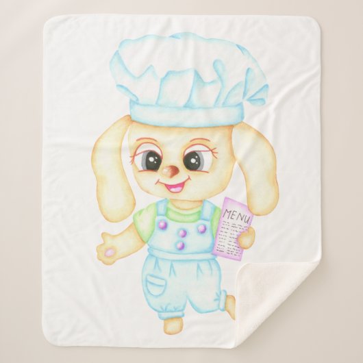 Schattigee kleine bakker sherpa deken (Voorkant)