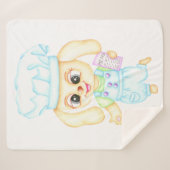 Schattigee kleine bakker sherpa deken (Voorkant (horizontaal))