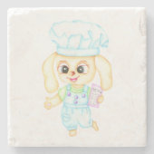 Schattigee kleine bakker stenen onderzetter (Voorkant)