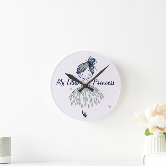 Schattigee kleine ballerina prinses kinderkamer me ronde klok