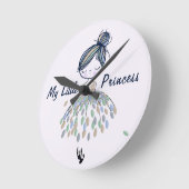 Schattigee kleine ballerina prinses kinderkamer me ronde klok (Hoek)