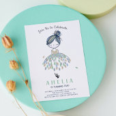 Schattigee kleine ballerina prinses verjaardagsfee kaart