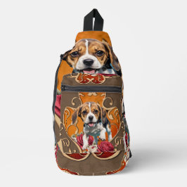 Schattigee kleine Beagle. Sling Bag