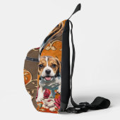 Schattigee kleine Beagle. Sling Bag (Rechts)