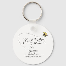 Schattigee kleine bij Baby shower Sleutelhanger