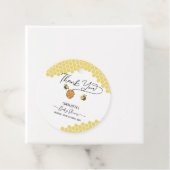 Schattigee Kleine Bijen Honingraat Baby shower Bedankjes Labels (In situ)