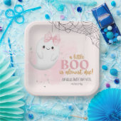 Schattigee kleine boe waterverf herfst meisje baby papieren bordje (Feest)