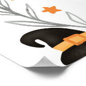 Schattigee kleine Boo Halloween baby shower welkom Poster (Hoek)