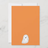 Schattigee kleine Boo Halloween sinaasappel 2e ver Kaart (Achterkant)