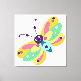Schattigee kleine bug canvas afdruk