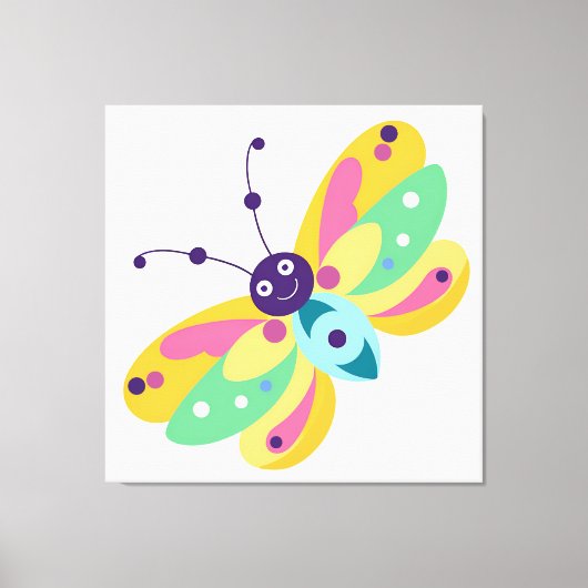 Schattigee kleine bug canvas afdruk (Voorkant)
