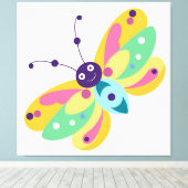 Schattigee kleine bug canvas afdruk (Insitu (Houten vloer))
