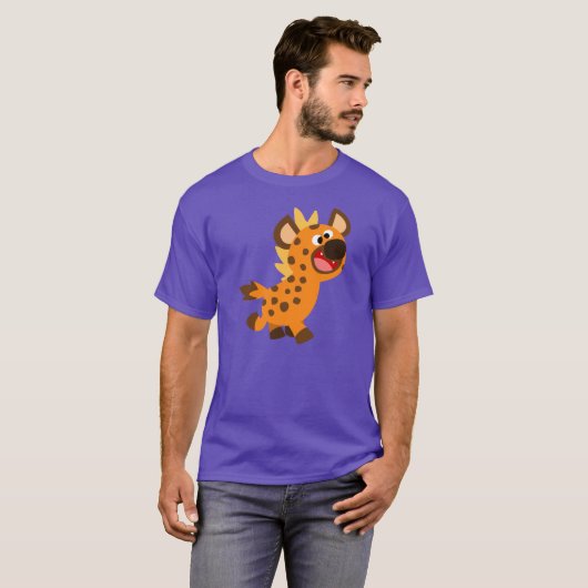 Schattigee kleine Cartoon hyena T-shirt (Voorkant volledig)