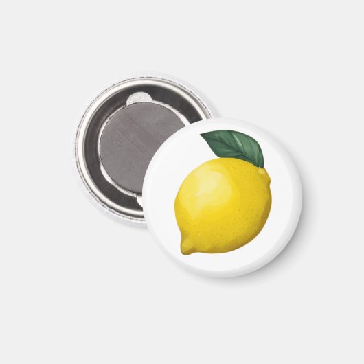 Schattigee kleine citroen magneet (Voorkant / Achterkant)