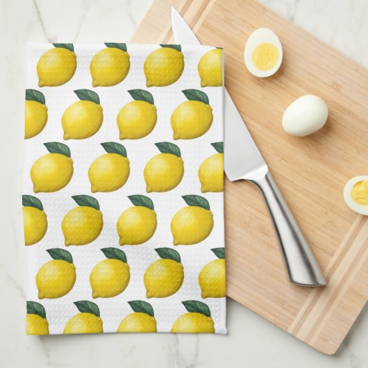 Schattigee kleine citroen theedoek (Quarter Fold)