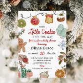 Schattigee kleine cookie Christmas Baby shower Par Kaart