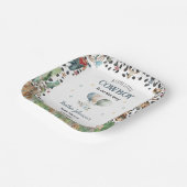 Schattigee kleine cowboy Westerne Waterverf Baby s Papieren Bordje (Gebogen)