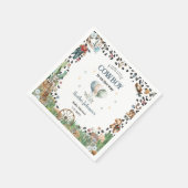 Schattigee kleine cowboy Westerne Waterverf Baby s Servet (Hoek)