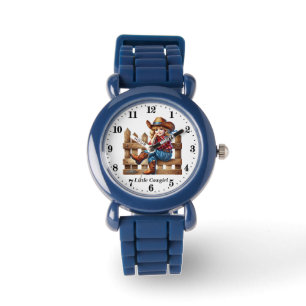 Schattigee kleine cowgirl naam toevoegen horloge