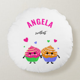 Schattigee kleine cupcakes rond kussen