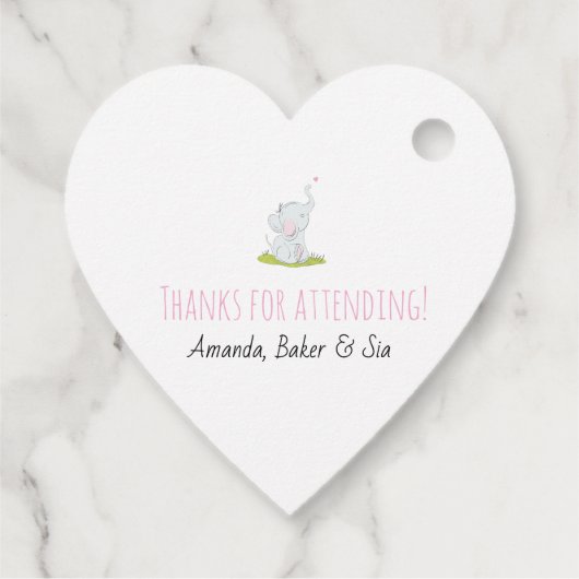 Schattigee kleine dank u label (Achterkant)