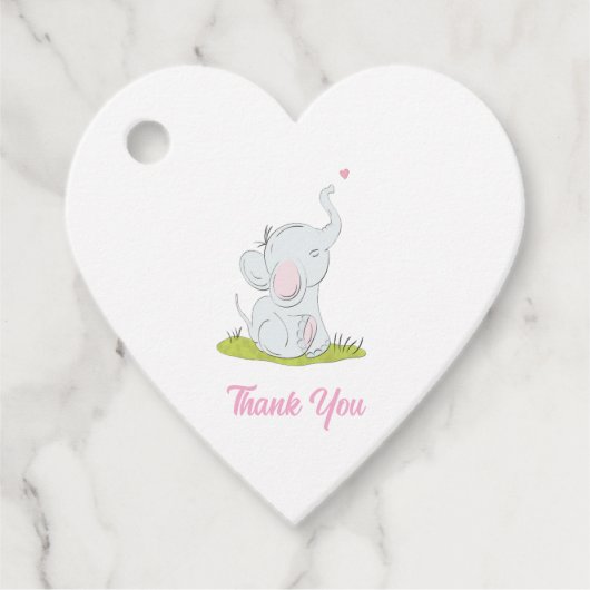 Schattigee kleine dank u label (Voorkant)