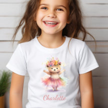 Schattigee kleine danser Beer Waterverf meisje