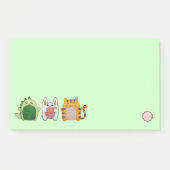 Schattigee kleine diertjes, Kawaii dinosaurus, kon Post-it® Notes (Voorkant)