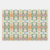 Schattigee kleine dinosaurus met veel kleurrijke b inpakpapier vel (Voorkant 3)