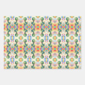 Schattigee kleine dinosaurus met veel kleurrijke b inpakpapier vel (Voorkant 2)