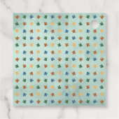 Schattigee kleine dinosaurusjongen 1e verjaardagsf bedankjes labels (Achterkant)