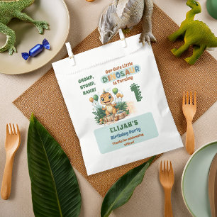 Schattigee kleine dinosaurusjongen 1e verjaardagsf bedankzakje